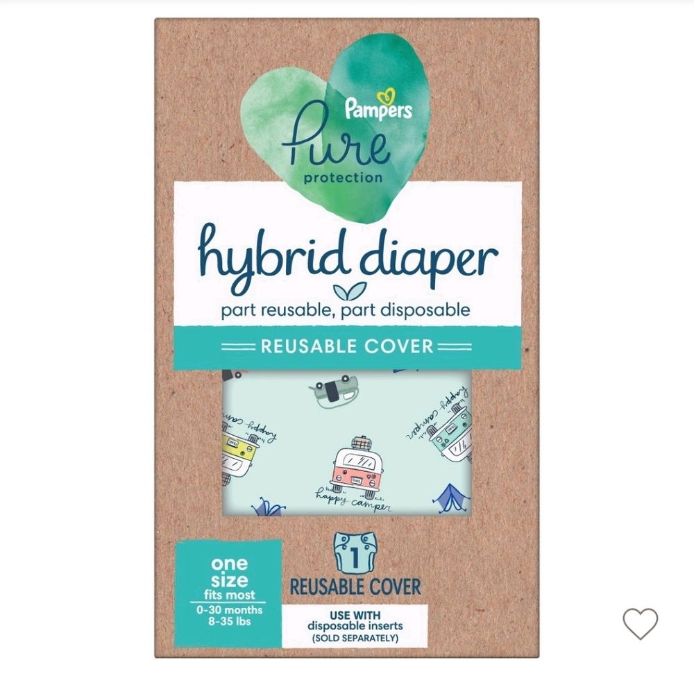 Pampers Hybrid Cover Unisex Diaper - Happy Camper